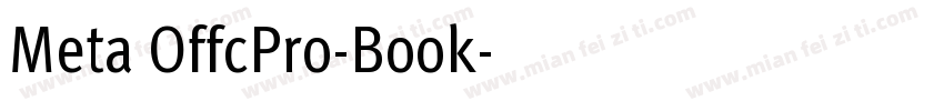 Meta OffcPro-Book字体转换